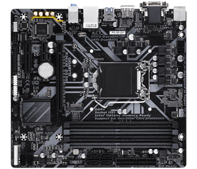 Gigabyte B365M-DS3H B365 LGA 1151 Soket DDR4 2666 Mhz Micro ATX Masaüstü Bilgisayar Intel Uyumlu Anakart