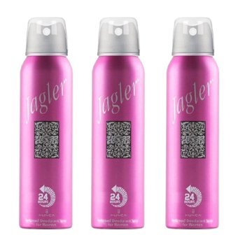 Jagler Deodorant For Women Pudrasız Ter Önleyici Organik Sprey Kadın Deodorant 3x150 ml
