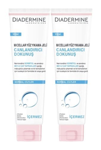 Diadermine Micellar Canlandırıcı Dokunuş Normal Ciltler İçin Yüz Temizleme Jeli 2x150 ml