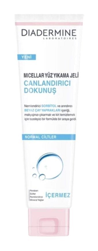 Diadermine Micellar Canlandırıcı Dokunuş Normal Ciltler İçin Yüz Temizleme Jeli 150 ml