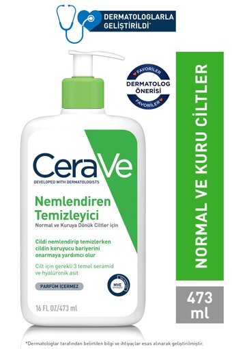 Cerave Nemlendirici Kuru Ciltler İçin Yüz Temizleme Jeli 473 ml