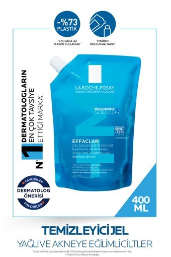 La Roche-Posay Effaclar Yağlı Ciltler İçin Yüz Temizleme Jeli 400 ml