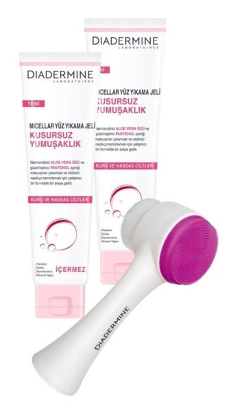 Diadermine Micellar Kusursuz Yumuşaklık Kuru ve Hassas Ciltler İçin Yüz Temizleme Jeli 2x150 ml