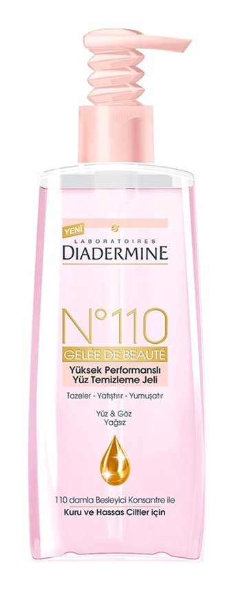 Diadermine No: 110 Kuru ve Hassas Ciltler İçin Yüz Temizleme Jeli 200 ml