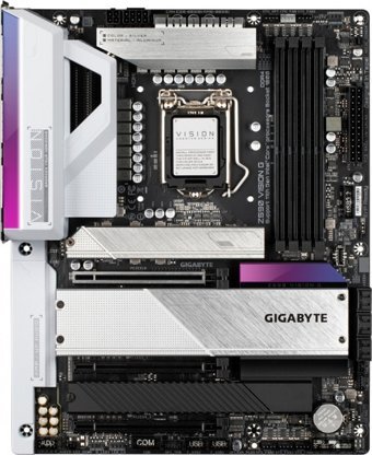 Gigabyte Z590 VISION G Z590 LGA 1200 Soket DDR4 3200 Mhz PCIe 4.0 Overclock Mining ATX Masaüstü Bilgisayar Intel Uyumlu Anakart