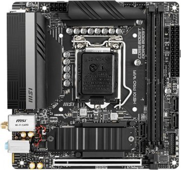 MSI H510I Pro H510 LGA 1200 Soket DDR4 3200 Mhz PCIe 4.0 Wi-Fi Mini ITX Masaüstü Bilgisayar Intel Uyumlu Anakart