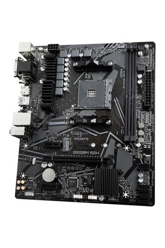 Gigabyte 550M DS3H B550M AM4 Soket DDR4 4733 Mhz PCIe 4.0 Overclock Micro ATX Masaüstü Bilgisayar AMD Uyumlu Anakart