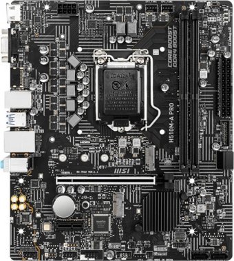 MSI H510M-A Pro H510 LGA 1200 Soket DDR4 3200 Mhz PCIe 4.0 Micro ATX Masaüstü Bilgisayar Intel Uyumlu Anakart