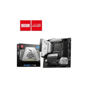 MSI B760M B760M LGA 1700 Soket DDR5 6600 Mhz PCIe 4.0 Wi-Fi Micro ATX Masaüstü Bilgisayar Intel Uyumlu Anakart