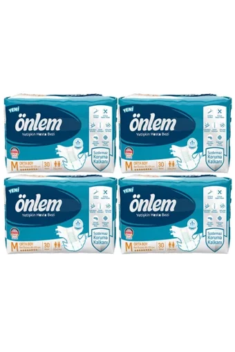 Önlem Yetişkin Hasta Bezi Orta Boy ( Medium) 30 Adet X 4 Adet
