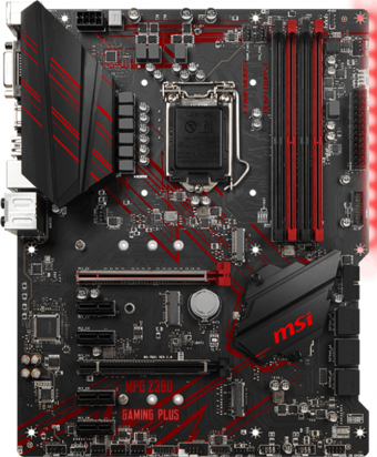 MSI Z390 Gaming Plus Z390 LGA 1151 Soket DDR4 4400 Mhz Overclock Mining ATX Masaüstü Bilgisayar Intel Uyumlu Anakart