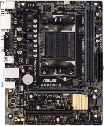 Asus A68hm-k A68 FM2+ Soket DDR3 2400 Mhz Micro ATX Masaüstü Bilgisayar AMD Uyumlu Anakart