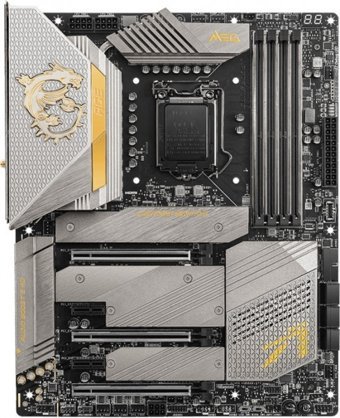 MSI Z590 ACE GOLD EDITION Z590 LGA 1200 Soket DDR4 5600 Mhz PCIe 4.0 Wi-Fi Overclock ATX Masaüstü Bilgisayar Intel Uyumlu Anakart