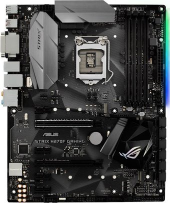 Asus Rog Strix H270F Gaming H270 LGA 1151 Soket DDR4 2400 Mhz Overclock ATX Gaming Intel Uyumlu Anakart