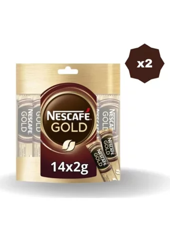 Nescafe Nestle Gold 2 gr 14'lü Paket - (2 Adet)