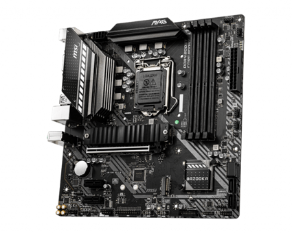 MSI B460M BAZOOKA B460 LGA 1200 Soket DDR4 2933 Mhz PCIe 4.0 Micro ATX Masaüstü Bilgisayar Intel Uyumlu Anakart