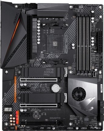 Gigabyte X570 AORUS Pro X570 AM4 Soket DDR4 4400 Mhz PCIe 4.0 Overclock Mining ATX Masaüstü Bilgisayar AMD Uyumlu Anakart