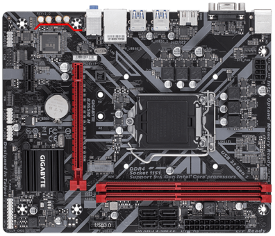 Gigabyte B365M H B365 LGA 1151 Soket DDR4 2666 Mhz Micro ATX Masaüstü Bilgisayar Intel Uyumlu Anakart