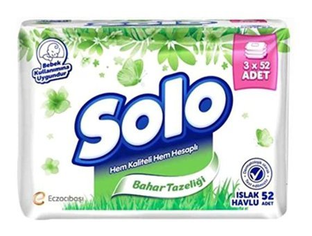 Solo Islak Havlu 3X52'LI