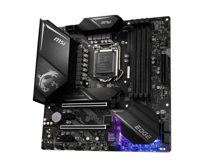 MSI Z490M Gaming EDGE Z490 LGA 1200 Soket DDR4 4800 Mhz PCIe 4.0 Wi-Fi Overclock Mining Micro ATX Masaüstü Bilgisayar Intel Uyumlu Anakart