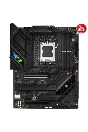 Asus Rog Strix B650e-f Gaming B650 AM5 Soket DDR5 6400 Mhz PCIe 4.0 Wi-Fi Overclock ATX Masaüstü Bilgisayar AMD Uyumlu Anakart