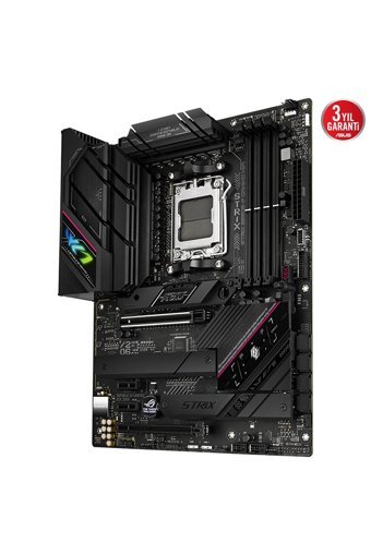 Asus Rog Strix B650e-f Gaming B650 AM5 Soket DDR5 6400 Mhz PCIe 4.0 Wi-Fi Overclock ATX Masaüstü Bilgisayar AMD Uyumlu Anakart