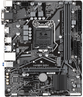 Gigabyte H410M S2H H410 LGA 1200 Soket DDR4 2933 Mhz PCIe 4.0 Micro ATX Masaüstü Bilgisayar Intel Uyumlu Anakart