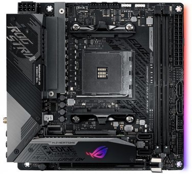Asus Rog Strix X570-I Gaming X570 AM4 Soket DDR4 4800 Mhz PCIe 4.0 Wi-Fi Overclock Mini ITX Gaming AMD Uyumlu Anakart