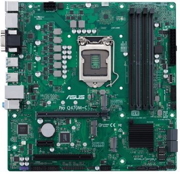 Asus Q470M-C Q470 LGA 1200 Soket DDR4 2933 Mhz Micro ATX Masaüstü Bilgisayar Intel Uyumlu Anakart