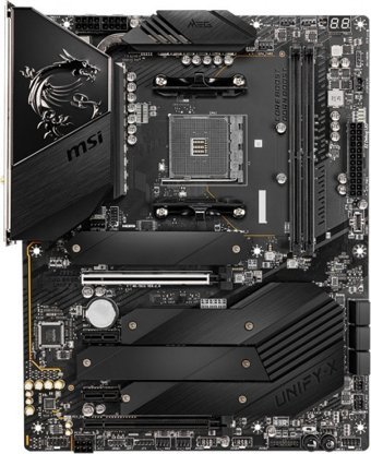 MSI B550 UNIFY-X B550 AM4 Soket DDR4 5800 Mhz PCIe 4.0 Wi-Fi Overclock Mining ATX Masaüstü Bilgisayar AMD Uyumlu Anakart
