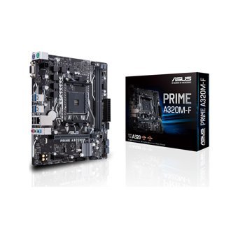 Asus Prime A320M-F A320 AM4 Soket DDR4 3200 Mhz Overclock Micro ATX Masaüstü Bilgisayar AMD Uyumlu Anakart