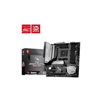 MSI B550M B550M AM4 Soket DDR4 4600 Mhz PCIe 4.0 Wi-Fi Overclock Micro ATX Masaüstü Bilgisayar AMD Uyumlu Anakart