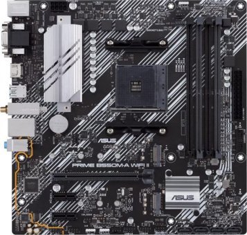 Asus Prime B550M-A II Wifi B550 AM4 Soket DDR4 4866 Mhz PCIe 4.0 Wi-Fi Overclock Micro ATX Gaming AMD Uyumlu Anakart