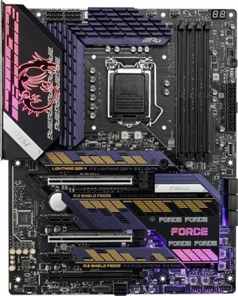 MSI Z590 Gaming FORCE Z590 LGA 1200 Soket DDR4 5333 Mhz PCIe 4.0 Overclock Mining ATX Masaüstü Bilgisayar Intel Uyumlu Anakart