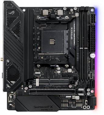Asus Rog Crosshair VIII Impact x570 AM4 Soket DDR4 4800 Mhz PCIe 4.0 Wi-Fi Overclock Mini ITX Gaming AMD Uyumlu Anakart