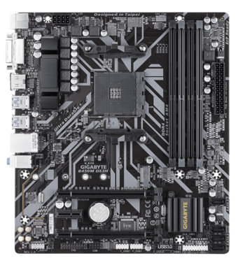 Gigabyte B450M-DS3H B450 AM4 Soket DDR4 3200 Mhz Overclock Micro ATX Masaüstü Bilgisayar AMD Uyumlu Anakart