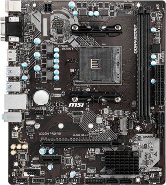 MSI A320M Pro-VH A320 AM4 Soket DDR4 3200 Mhz Micro ATX Masaüstü Bilgisayar AMD Uyumlu Anakart