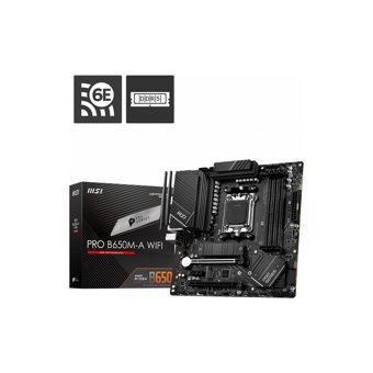 MSI B650M A B650M AM5 Soket DDR5 6400 Mhz PCIe 4.0 Wi-Fi Overclock Micro ATX Masaüstü Bilgisayar AMD Uyumlu Anakart