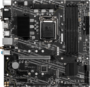 MSI B460M Pro-VDH B460 LGA 1200 Soket DDR4 2933 Mhz PCIe 4.0 Wi-Fi Micro ATX Masaüstü Bilgisayar Intel Uyumlu Anakart