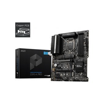 MSI Z590-A Z590-A LGA 1200 Soket DDR4 5333 Mhz PCIe 4.0 Overclock ATX Masaüstü Bilgisayar Intel Uyumlu Anakart