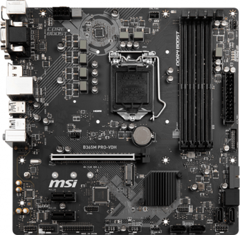 MSI B365M Pro-VDH B365 LGA 1151 Soket DDR4 2666 Mhz Micro ATX Masaüstü Bilgisayar Intel Uyumlu Anakart