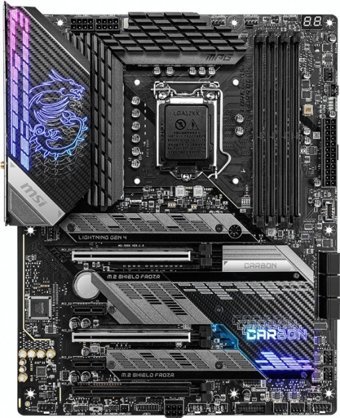 MSI Z590 Gaming CARBON Z590 LGA 1200 Soket DDR4 5333 Mhz PCIe 4.0 Wi-Fi Overclock Mining ATX Masaüstü Bilgisayar Intel Uyumlu Anakart