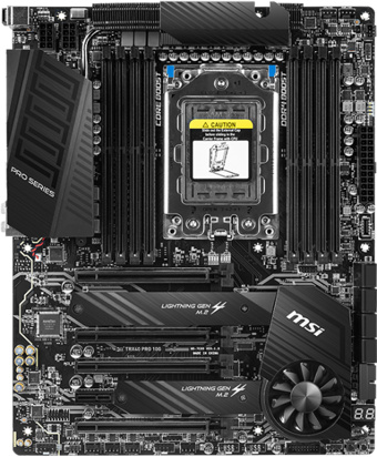 MSI TRX40 Pro TRX40 TRX4 Soket DDR4 4666 Mhz Overclock Mining ATX Masaüstü Bilgisayar AMD Uyumlu Anakart