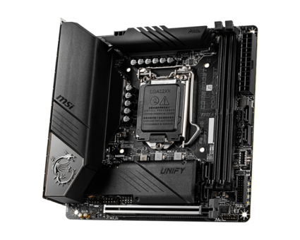 MSI Z490I UNIFY Z490 LGA 1200 Soket DDR4 5000 Mhz PCIe 4.0 Wi-Fi Overclock Mini ITX Masaüstü Bilgisayar Intel Uyumlu Anakart