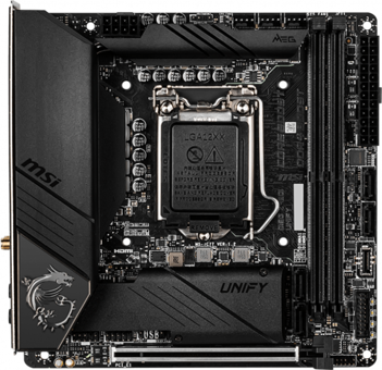 MSI Z490I UNIFY Z490 LGA 1200 Soket DDR4 5000 Mhz PCIe 4.0 Wi-Fi Overclock Mini ITX Masaüstü Bilgisayar Intel Uyumlu Anakart