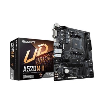 Gigabyte A520M-H A520 AM4 Soket DDR4 2133 Mhz Overclock Micro ATX Masaüstü Bilgisayar AMD Uyumlu Anakart