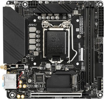 MSI H410I Pro H410 LGA 1200 Soket DDR4 2933 Mhz PCIe 4.0 Wi-Fi Mini ITX Masaüstü Bilgisayar Intel Uyumlu Anakart