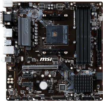 MSI B450M Pro-VDH Plus B450 AM4 Soket DDR4 3466 Mhz Overclock Micro ATX Masaüstü Bilgisayar AMD Uyumlu Anakart