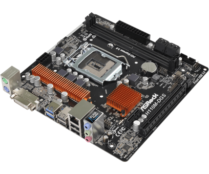 Asrock H110M-DGS R3 H110 LGA 1151 Soket DDR4 2133 Mhz Micro ATX Masaüstü Bilgisayar Intel Uyumlu Anakart