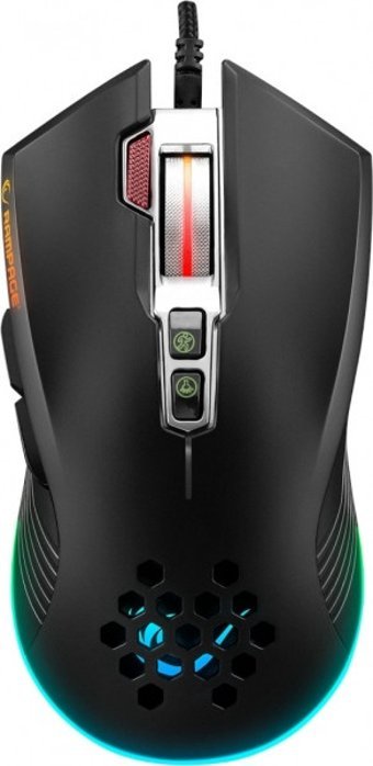 Rampage Smx-r75 Striker RGB Yatay Makrolu Kablolu Siyah Optik Gaming Mouse